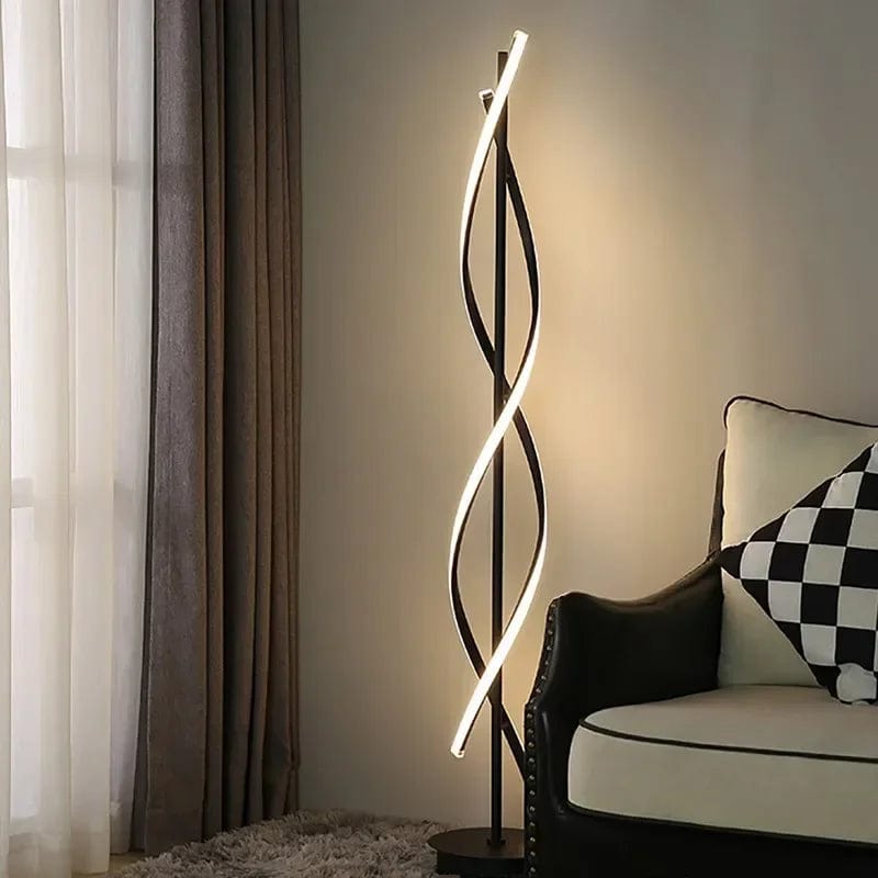 NOIR 135CM / TRICOLORE GRADATION ( TÉLÉCOMMANDE ) Lampe led spirale