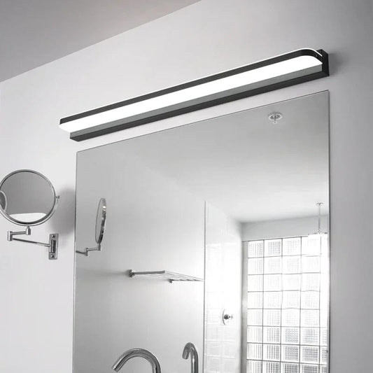 NOIR / LUMIÈRE CHAUDE (2700-3500K) / 40 CM Applique pour miroir salle de bain