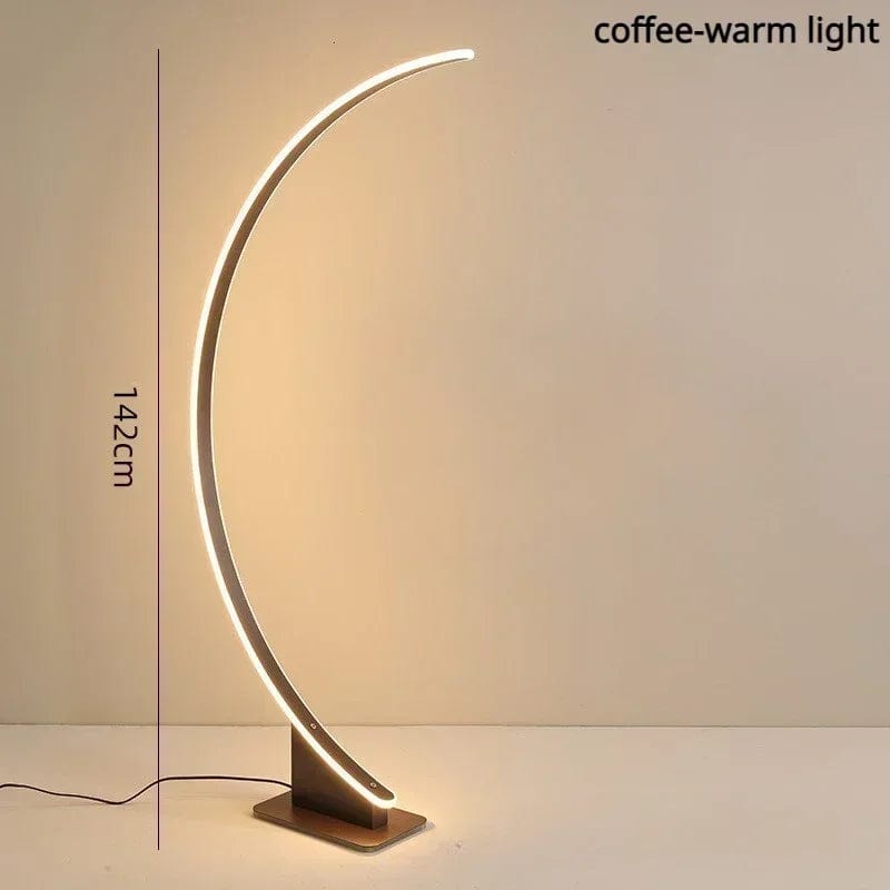 NOIR LUMIÈRE CHAUDE Lampe salon arc