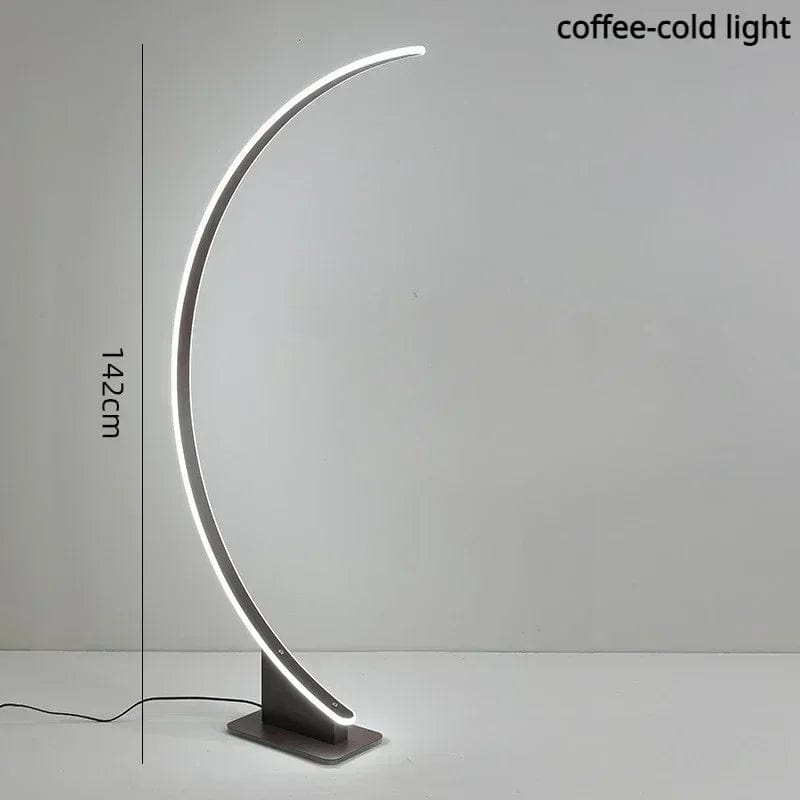 NOIR LUMIÈRE FROIDE Lampe salon arc