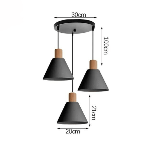 NOIR Luminaire plafond cuisine