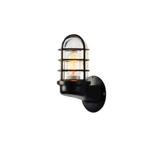 NOIR / PAS D'AMPOULE Applique murale genre industrielle vintage
