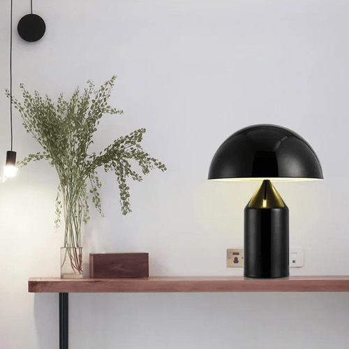 NOIR / PETITE Lampe design italien années 70