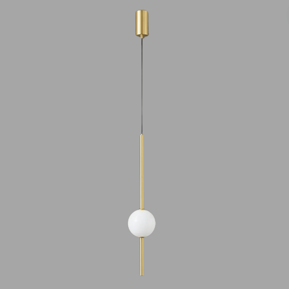 OR 1 TÊTE / LUMIÈRE CHAUDE Suspension boule blanche