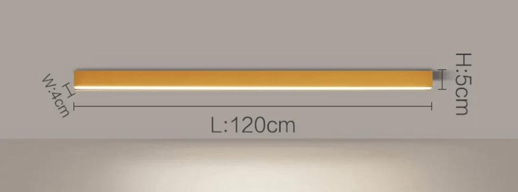 OR 120 CM / LUMIÈRE CHAUDE (3000K) Plafonnier barre led