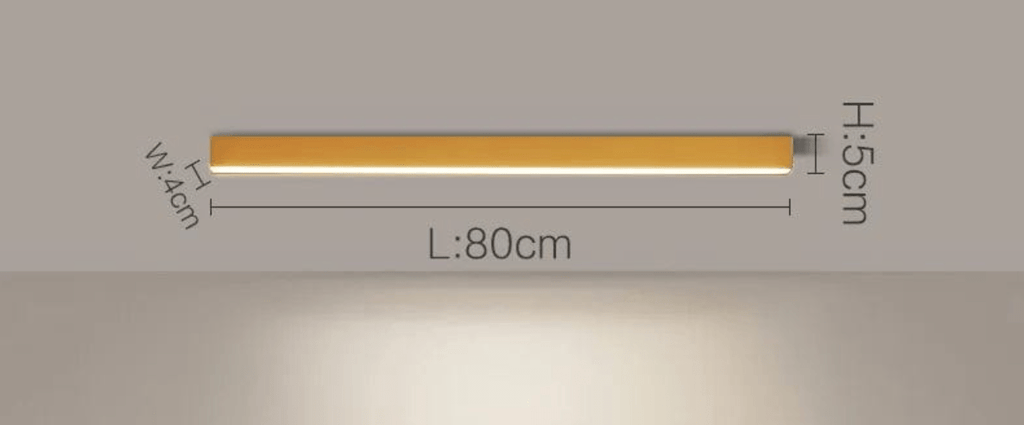 OR 80 CM / LUMIÈRE CHAUDE (3000K) Plafonnier barre led
