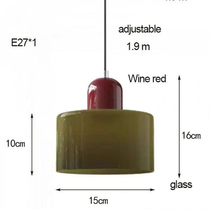 KAKI Petite suspension en verre