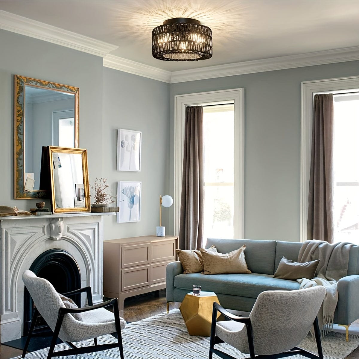 Plafonnier bohème chic