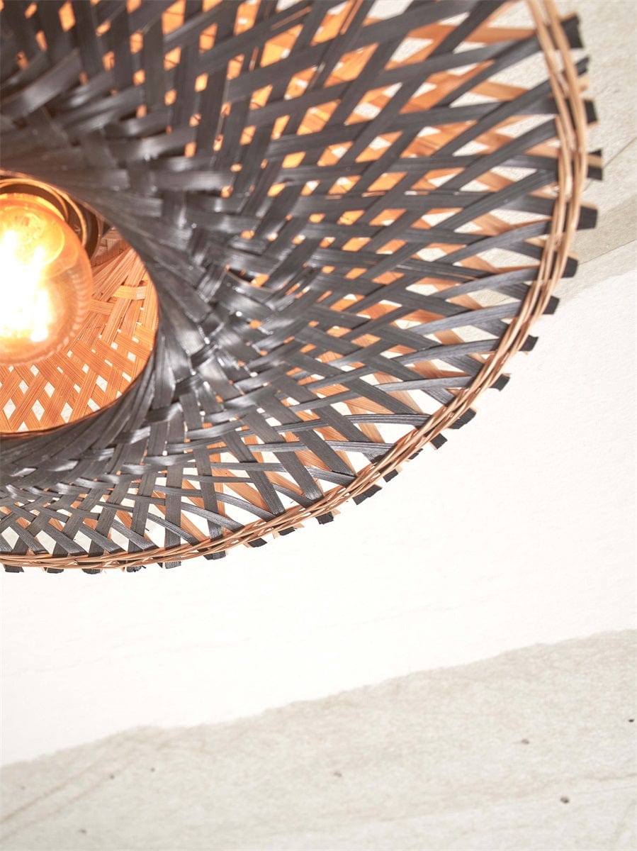 Plafonnier Kalimantan Black et Nature de Good & Mojo