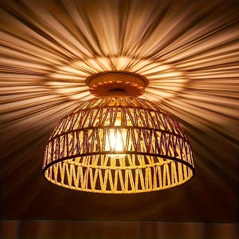 Plafonnier tressé