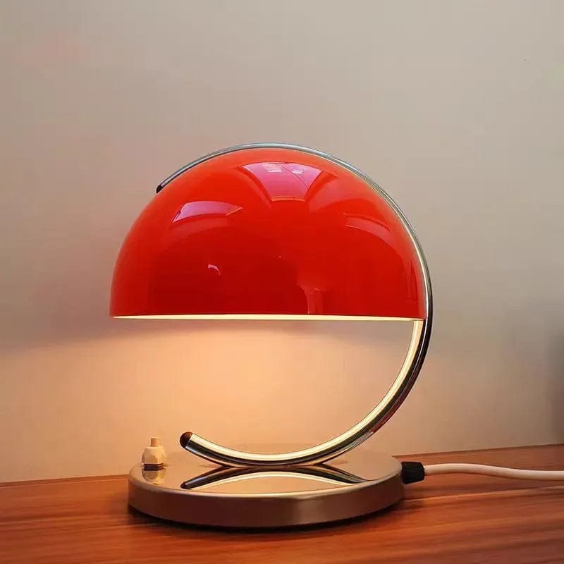 ROUGE Lampe rétro orange