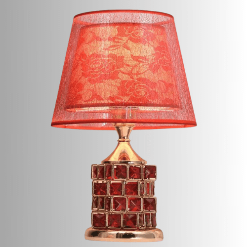 ROUGE RUBIS Abat-jour lampe de chevet