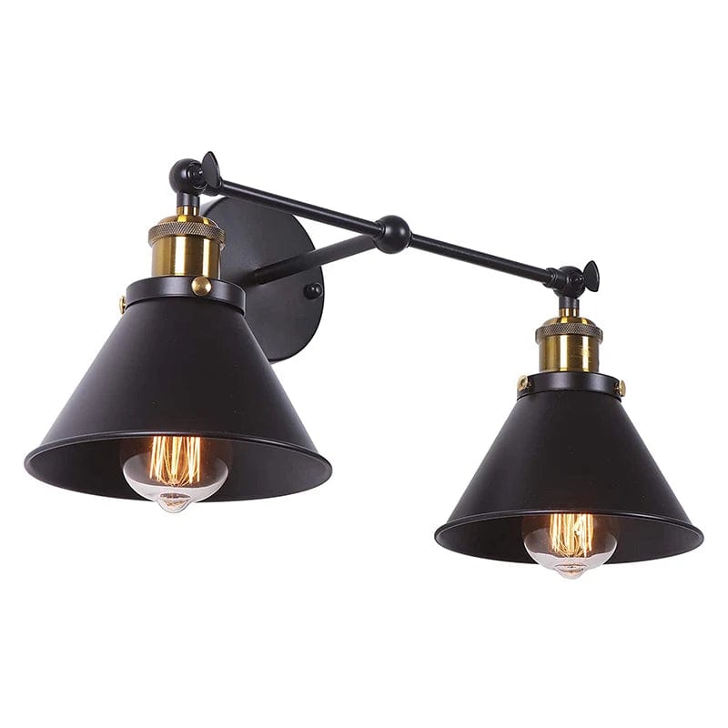 Small Set / No Bulb Applique murale double industrielle