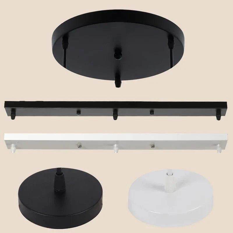 NOIR 2 TROUS / 10 CM Socle pour suspension multiple