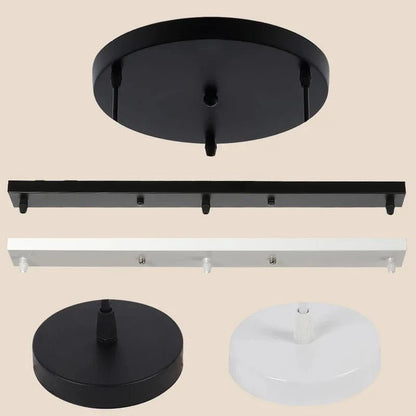 NOIR 2 TROUS / 10 CM Socle pour suspension multiple