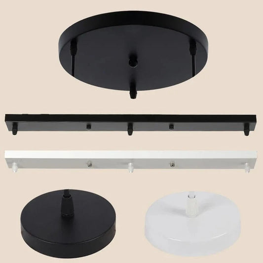 NOIR 2 TROUS / 10 CM Socle pour suspension multiple