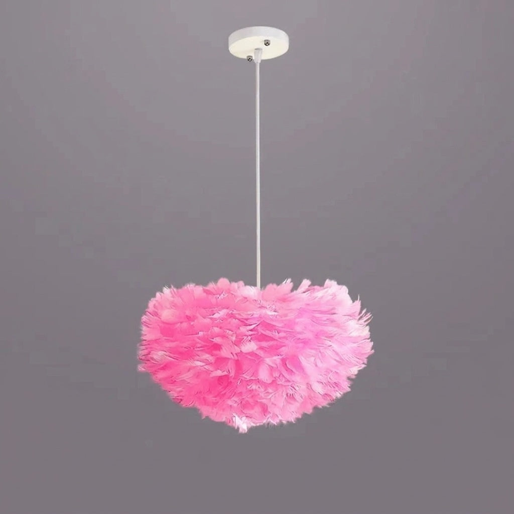 Suspension à plumes ROSE 30 CM