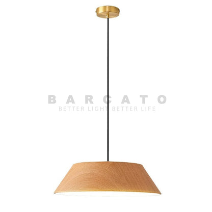 Log / Dia 50cm / Tricolor Suspension abat-jour en bois