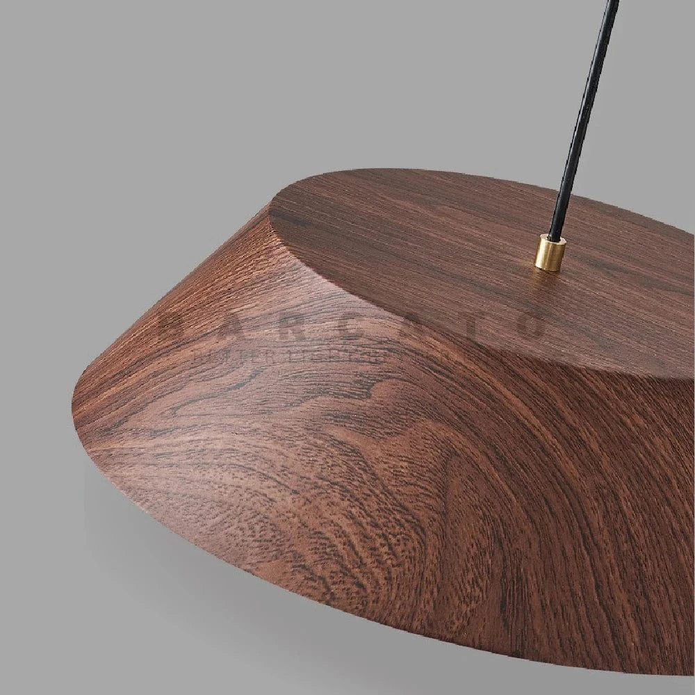 Suspension abat-jour en bois