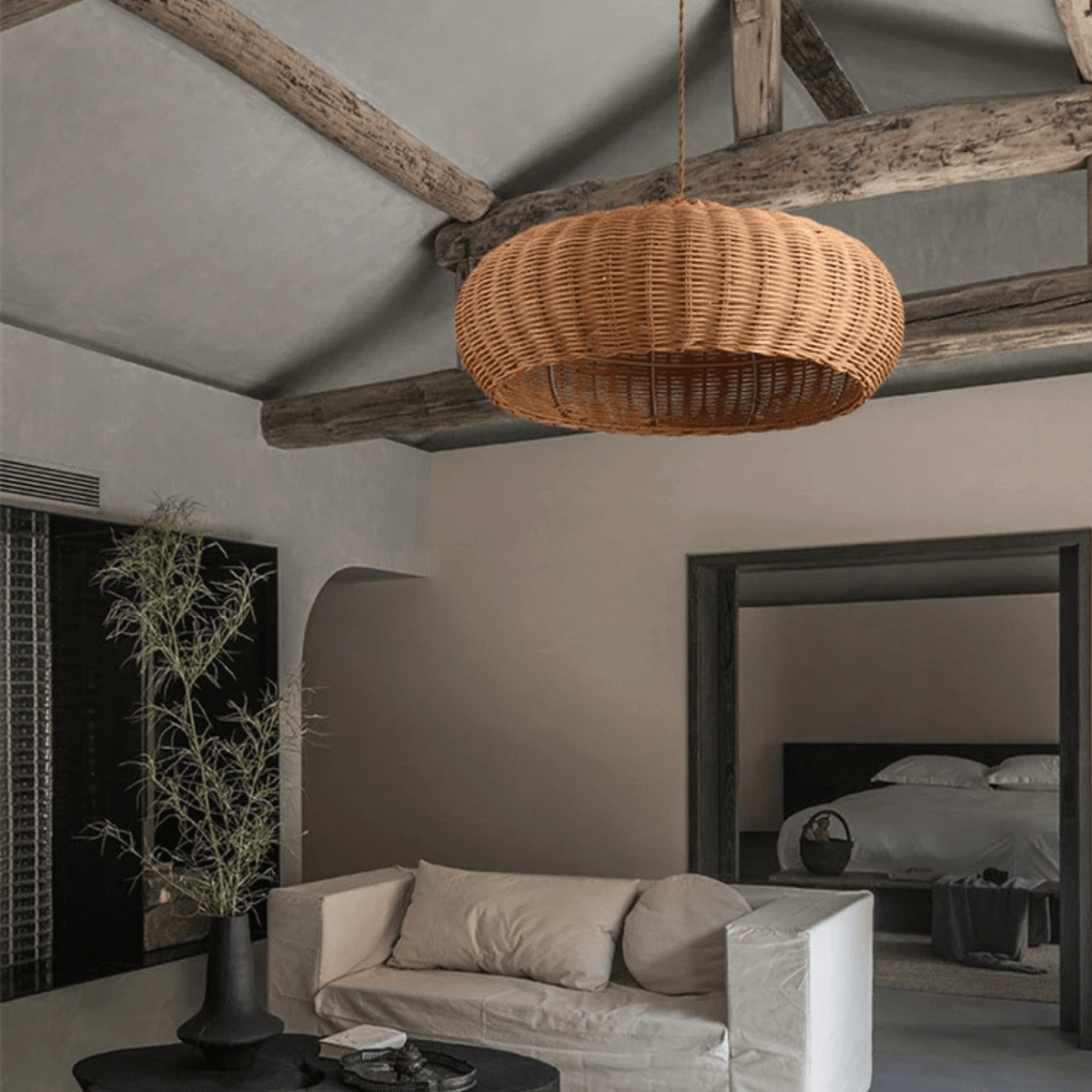 Suspension bali rotin