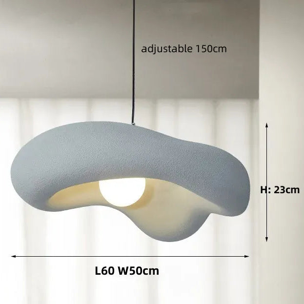 Gray / 3 colors light Suspension blanche design japandi