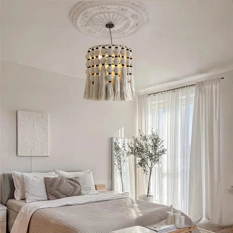 Suspension bohème en laine