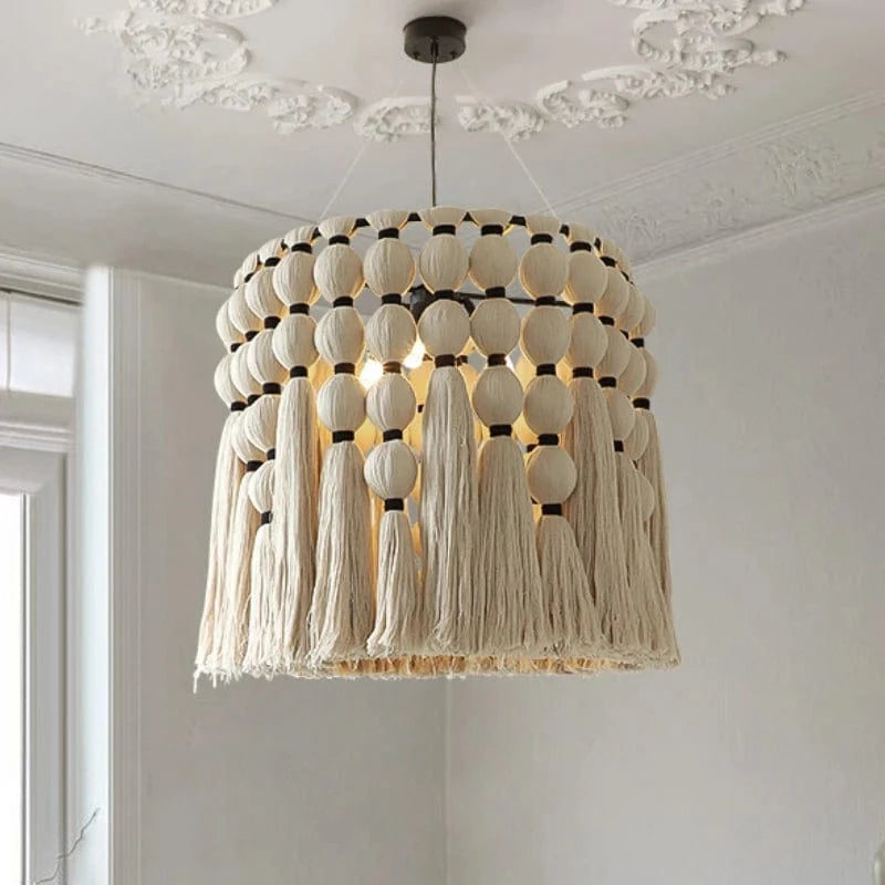 Suspension bohème en laine