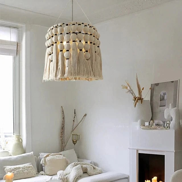 Suspension bohème en laine