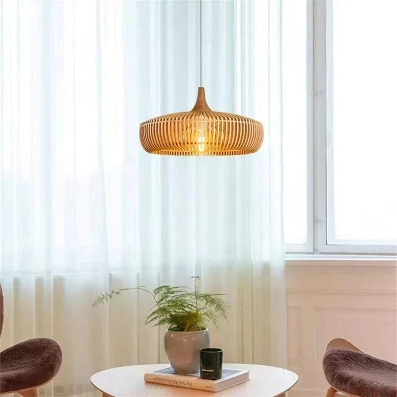 Suspension bois moderne