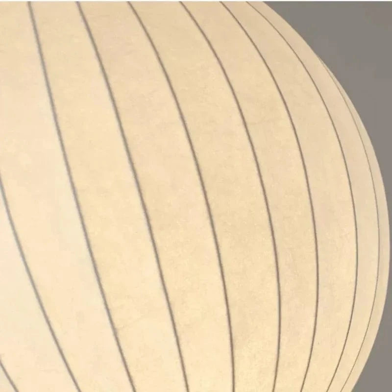 Suspension Boule en tissu blanc