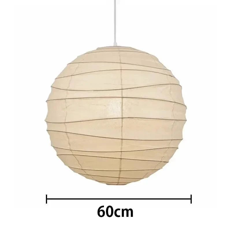 Diameter 60cm / White Light 6000K Suspension boule japonaise en papier de riz