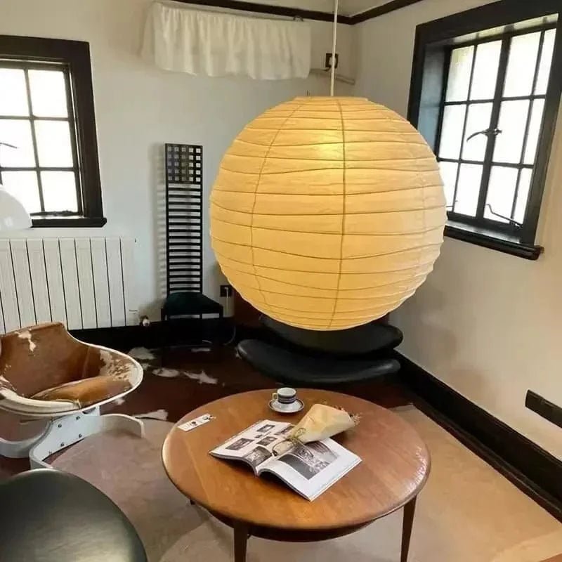 Suspension boule japonaise en papier de riz