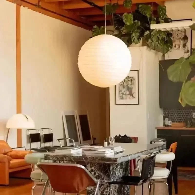 Suspension boule japonaise en papier de riz