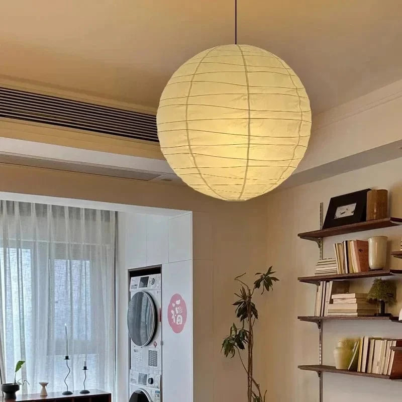 Suspension boule japonaise en papier de riz