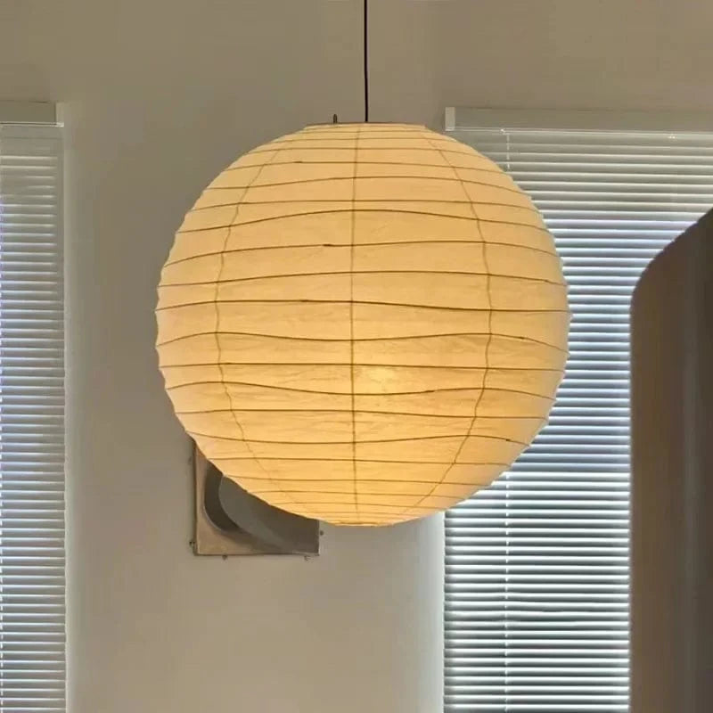 Suspension boule japonaise en papier de riz