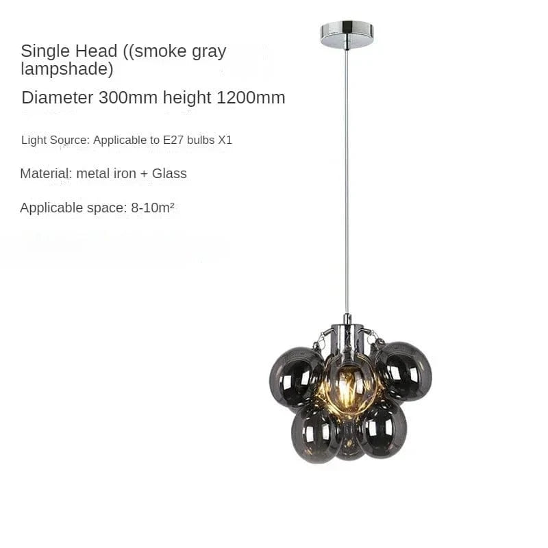 A 1 head / Warm light Suspension bulle design