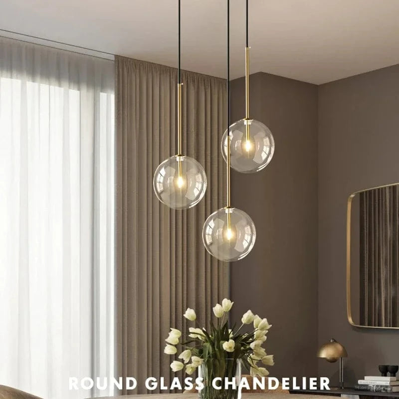 Suspension bulles de verre