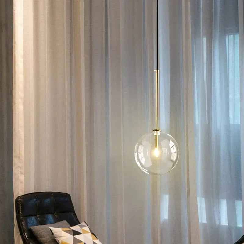 Suspension bulles de verre