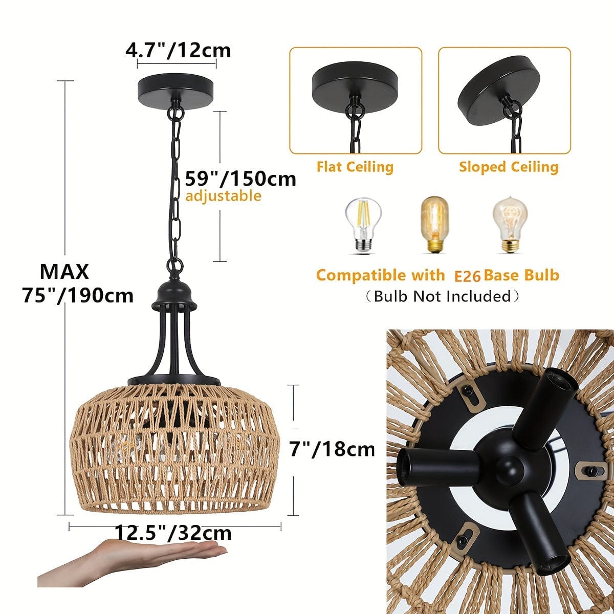 Suspension campagne chic