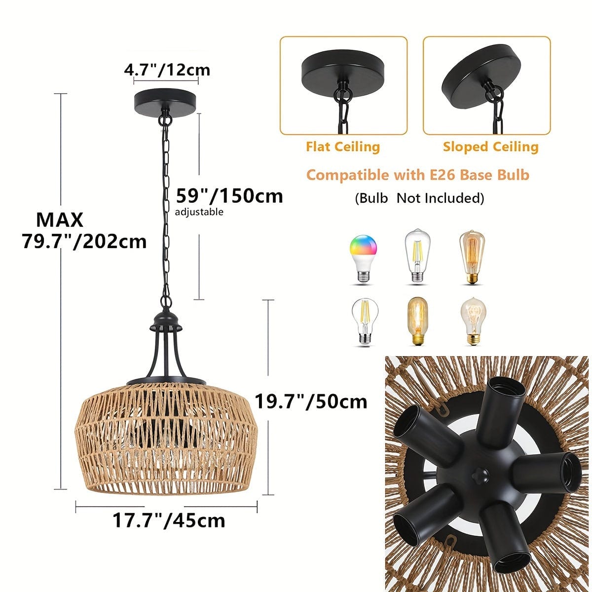 Suspension campagne chic