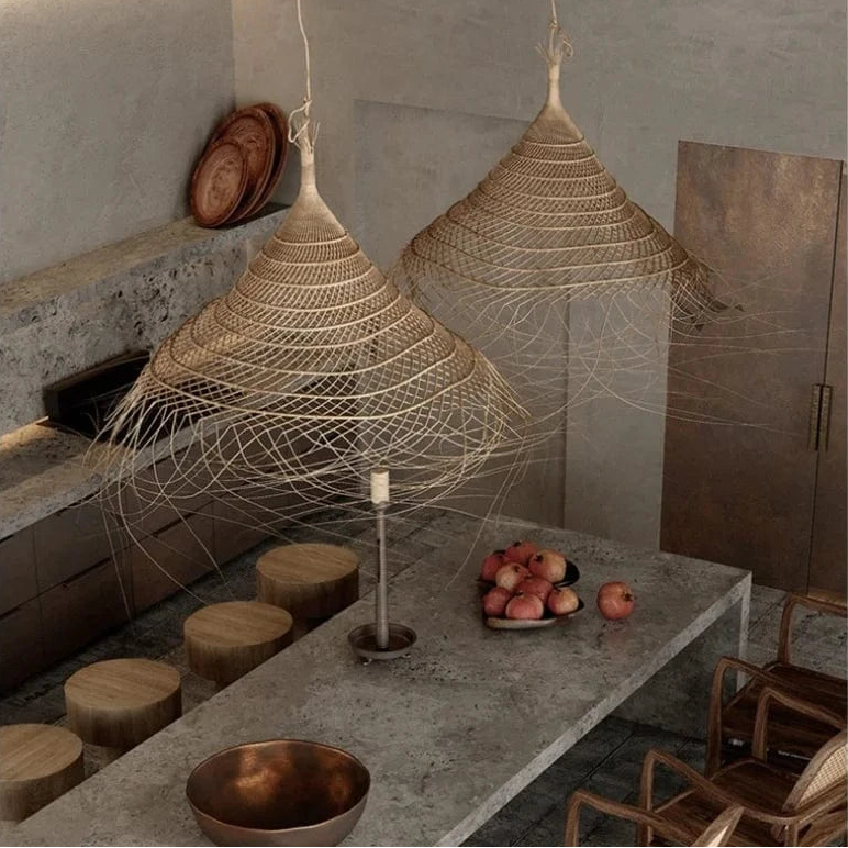 Suspension chapeau de paille