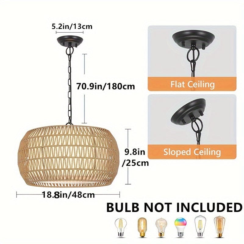 Suspension corde tressée