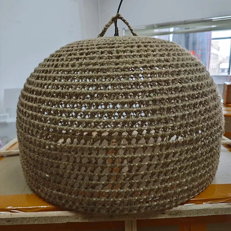 Suspension corde tressée