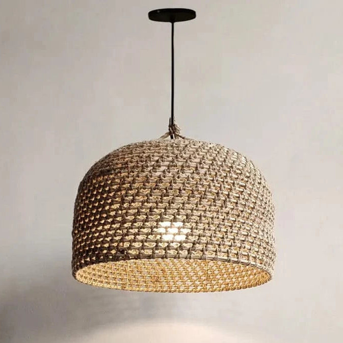 Suspension corde tressée