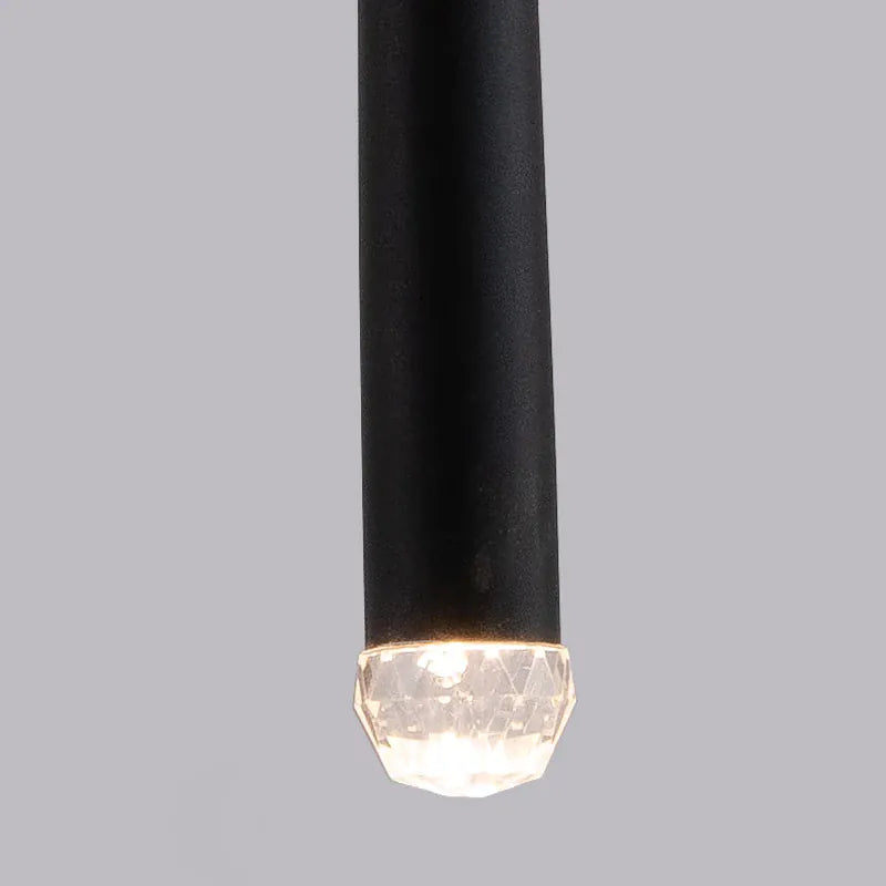 Suspension design moderne LED cône allongé