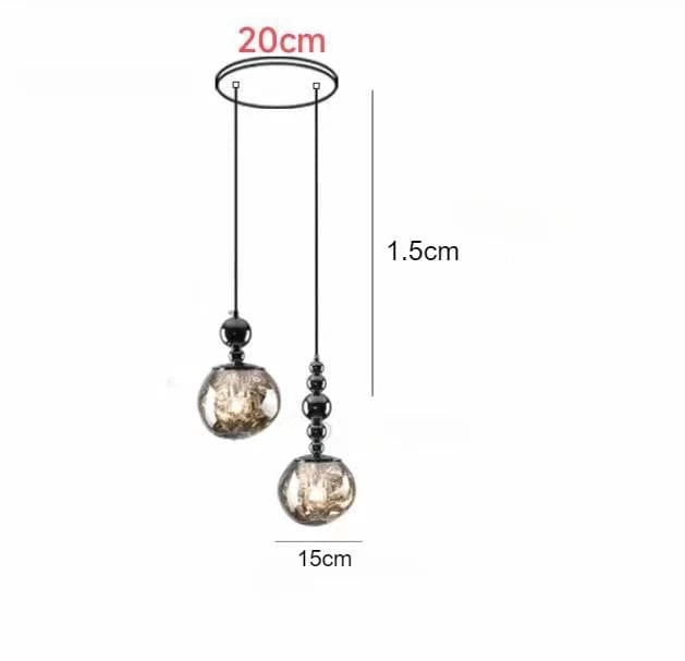 2 TÊTES A / LUMIÈ!RE FROIDE Suspension design pour chambre