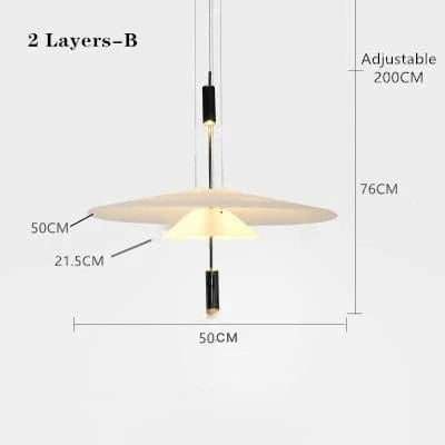 2 COUCHES B small / NOIR / Cold White Suspension designer