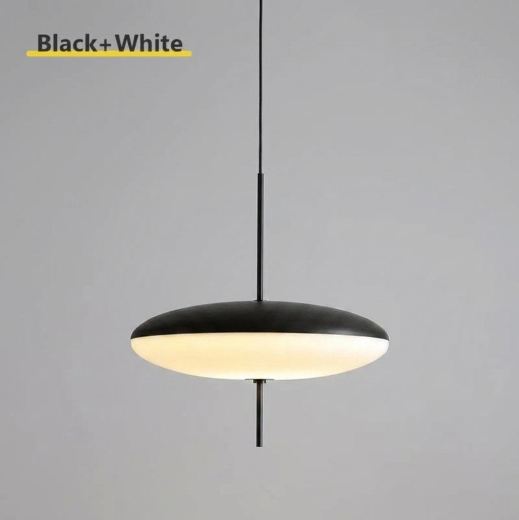 Suspension disque flottant BLANC 50 CM