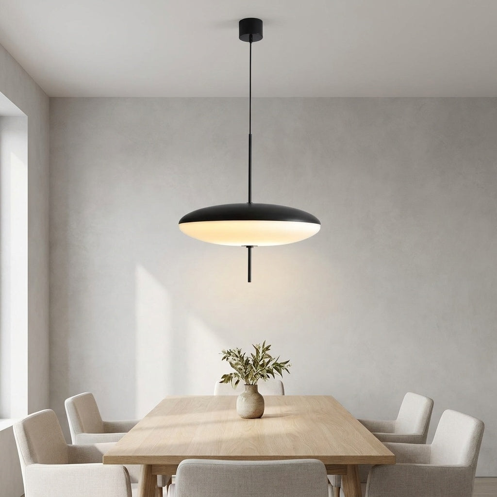 Suspension disque flottant BLANC 50 CM