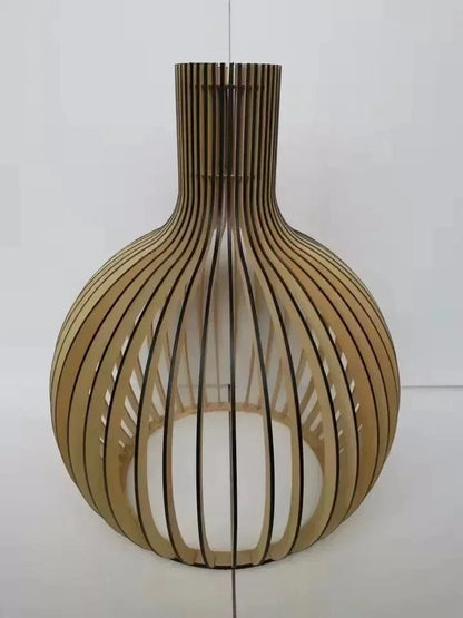 Black Outside / Dia 35cm / White Cable Suspension en bois | Cage à oiseaux